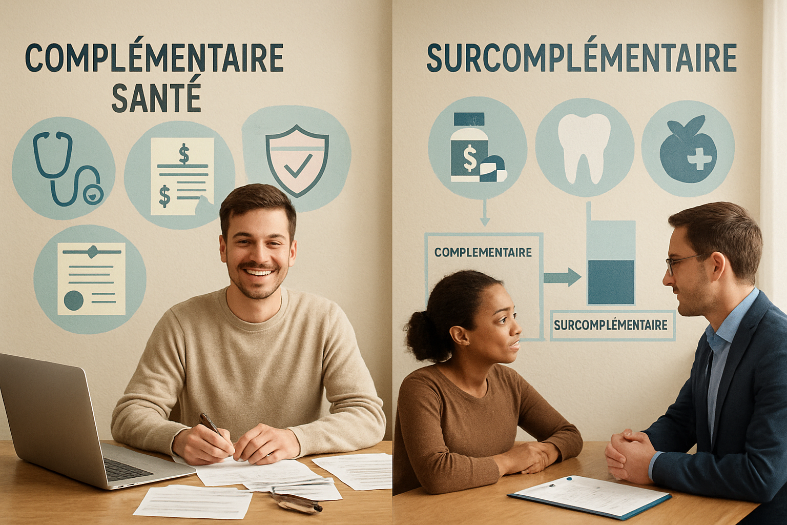 découvrez les différences essentielles entre la complémentaire santé et la surcomplémentaire. apprenez à choisir la meilleure option pour vos besoins médicaux et financiers. informez-vous sur les garanties, les niveaux de remboursement et ce qui vous convient le mieux.